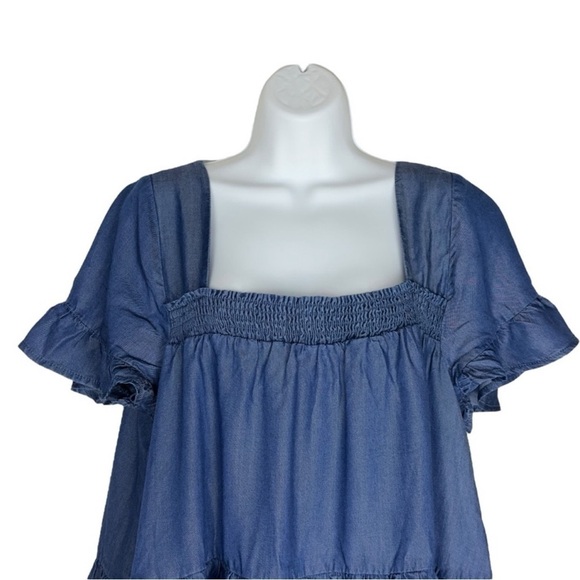 FREE PEOPLE- BABY DOLL RUFFLE DRESS - Picture 4 of 11